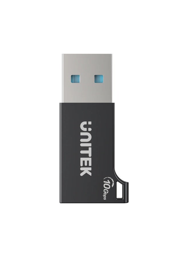 يوني تيك UNITEK USB-A to USB-C Adapter, 10Gbps USB 3.2, 3A Fast Charging, Zinc Alloy, Plug & Play - Image 1